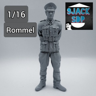 1/16 Rommel จอมพลรอมเมล ฝั่งเยอรมัน สงครามโลค เรซิ่น ฟิกเกอร์