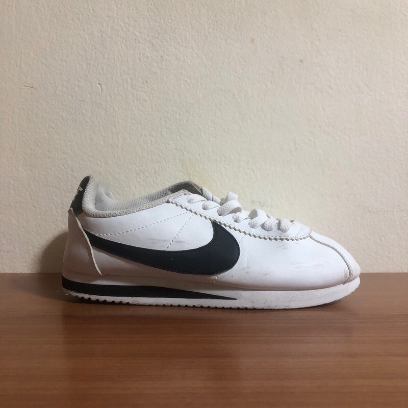 รองเท้า-nike-cortez-ของแท้100-สวมกันลื่นสีดำและสีขาวรองเท้าทำงานต่ำสำหรับผู้ชายและผู้หญิง