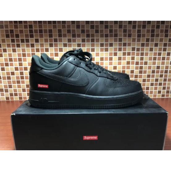 supreme-x-nike-air-force-1-low-box-logo-ดำ-ของแท้-100