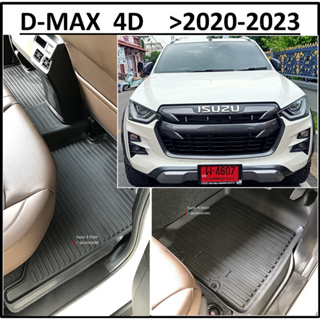 ผ้ายางปูพื้นรถยนต์ ถาดยางปูพื้น พรมปูพื้นรถ ISUZU D-MAX 4DOOR DMAX 2020 2021 2022 2023 5 ชิ้น