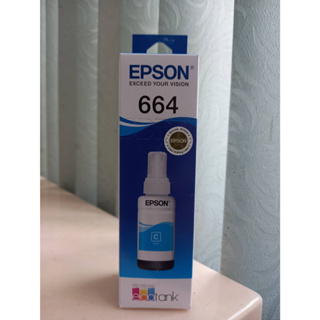 EpsonT664200สีฟ้า  C  สีฟ้า 70 ml ของแท้ (T664200)