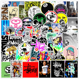 💥พร้อมส่ง💥 Stussy Keith Haring STICKER สตูสซี่ 50แผ่น กันน้ำ สติ๊กเกอร์ ใช้ซ้ำได้ โทรศัพท์มือถือ วันพีซ สเก็ตบอร์ด