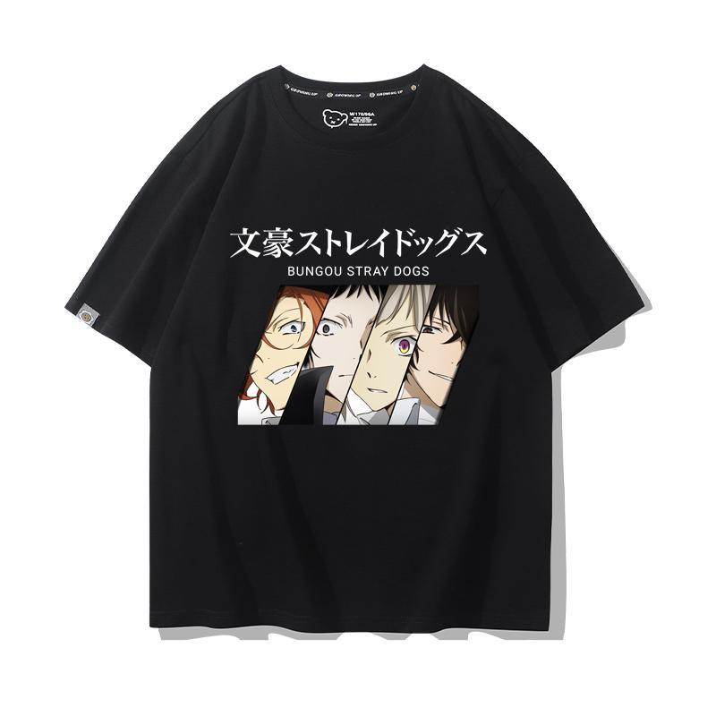 bungou-stray-dogs-armed-detective-agency-พิมพ์ลายอนิเมะเสื้อยืด