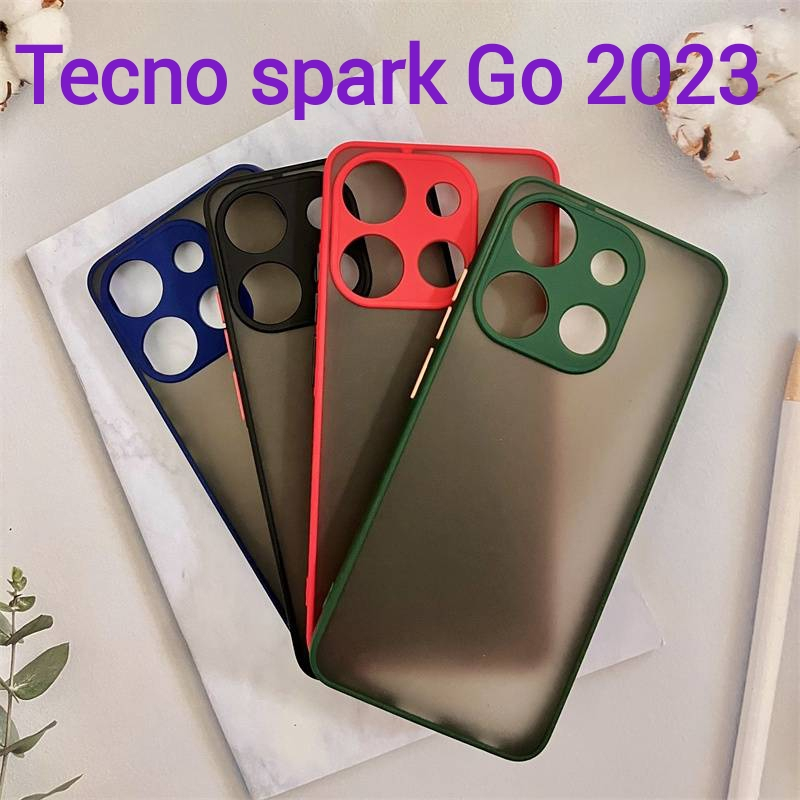 tecno-spark-go-2023-พร้อมส่งในไทย-เคสขอบนิ่มหลังแข็งขุ่นคลุมกล้องtecno-spark-go-2023ตรงรุ่น