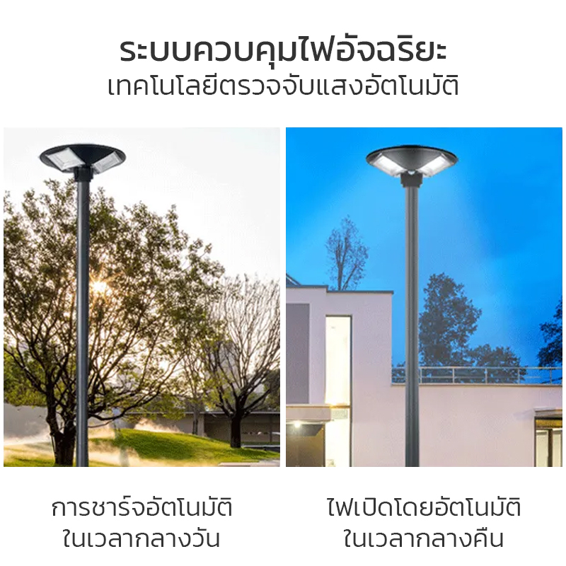 ไฟถนนโซล่าเซลล์-ไฟสปอร์ทไลต์-ไฟสนาม-ufo-โคมถนนled-ไฟถนน-เปิด-ปิดอัตโนมัติ-2-โทนสี-ระบบเซ็นเซอร์-1200w-2000w-aliziishop