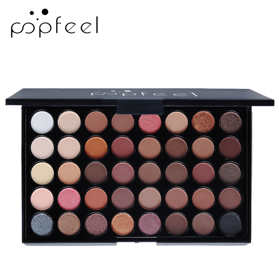 popfeel-อายแชโดว์กันน้ำ-40สี-พาเลท-อายแชโดว์-เนื้อแมท-กลิตเตอร์-แต่งหน้าติดทน-ทาตา-พาเลทตา-ครบสี-palette
