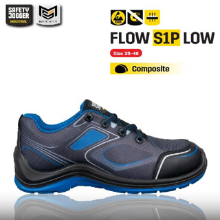 สินค้า [ของแท้พร้อมส่ง] Safety Jogger รุ่น FLOW S1P LOW รองเท้าเซฟตี้หุ้มส้น หัวคอมโพสิต แผ่นใยกันทะลุ เบาพิเศษ