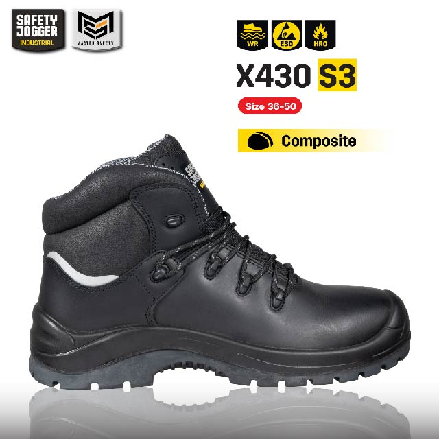 [ของแท้พร้อมส่ง] Safety Jogger รุ่น X430 S3 รองเท้าเซฟตี้หุ้มข้อ หัวคอม ...