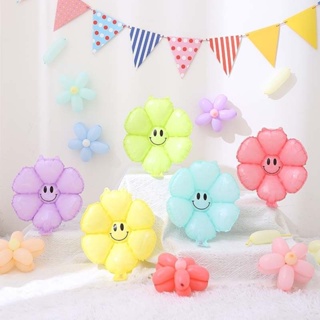 ลูกโป่งฟอยล์ดอกไม้  ดอกเดซี่ ลูกโป่งเดซี่สีสันสดใส หลากสี Daisy Balloons (BE)