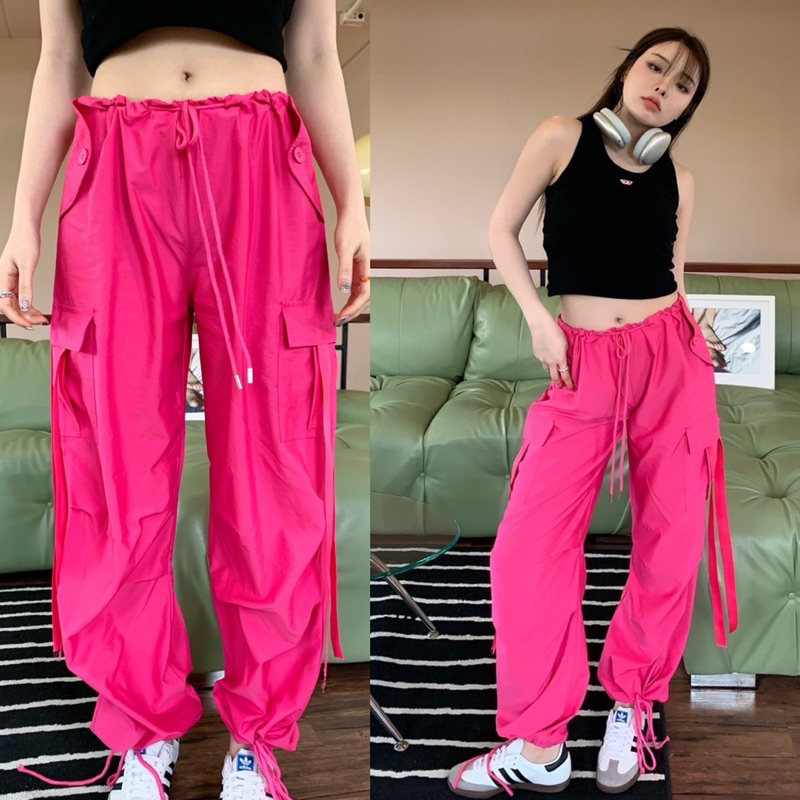 พร้อมส่ง-cargo-pant-summer-มาแล้วค้า-กางเกงคาโก้สีสันสดใส-summerสุดๆ-สีสวยทุกสี-ดีเทล-มีกระเป๋าใช้งานได้จริง