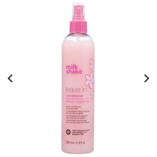 ใหม่ Milk shake leave in flower conditioner fragrance ขวดสีชมพู 350 ml มิลค์เชค ลิฟอิน ฟลาวเวอร์ milkshake