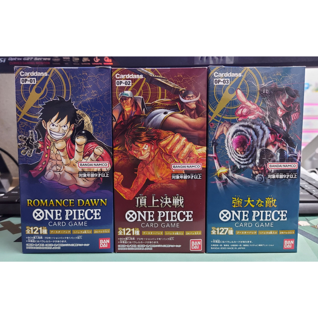 One Piece Card Game Booster Box : OP-01 / OP-02 / OP-03 [ของใหม่ มือ ...