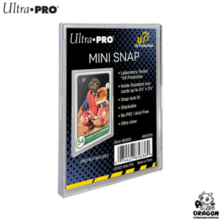 Ultra Pro Mini Snap UV Protection สำหรับใส่การ์ดขนาด 63x88 มม. หนา 35pt มี 10 อัน