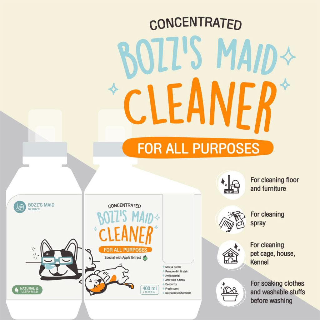 bozzs-maid-cleaner-for-all-purposes-concentrated-ผลิตภัณฑ์ทำความสะอาดเอนกประสงค์ธรรมชาติ-สูตรเข้มข้น-400ml-1000ml