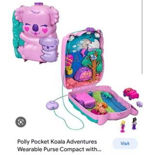 polly pocket purse compact รูปสัตว์กระเป๋าสะพายใบใหญ่