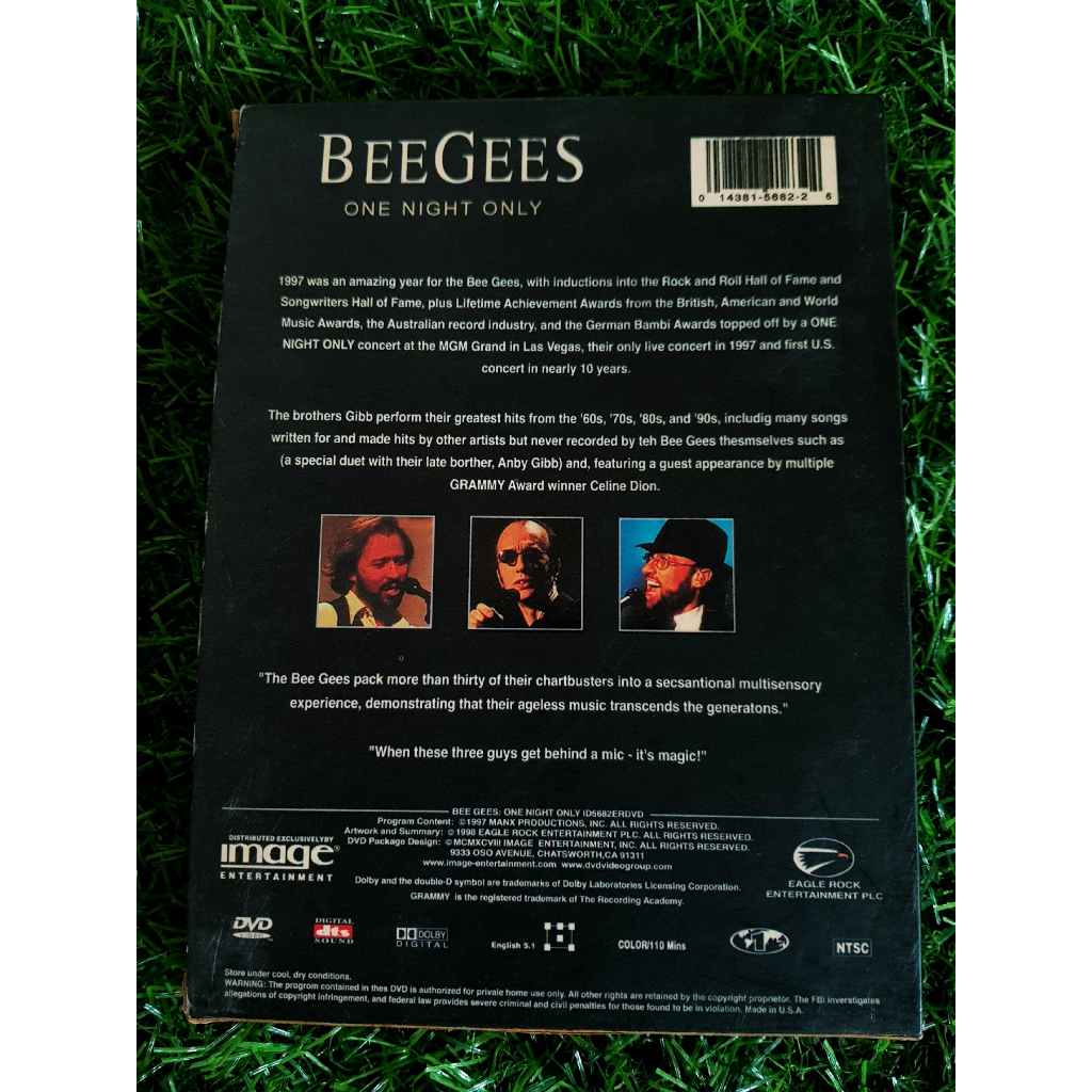 dvd-เพลงสากล-bee-gees-one-night-only
