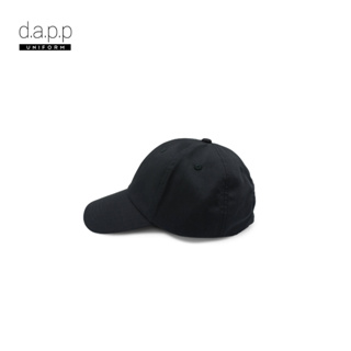 dapp Uniform หมวกเบสบอล ผ้าฝ้ายผสม Black Baseball Cap สีดำ(AHCB1001)