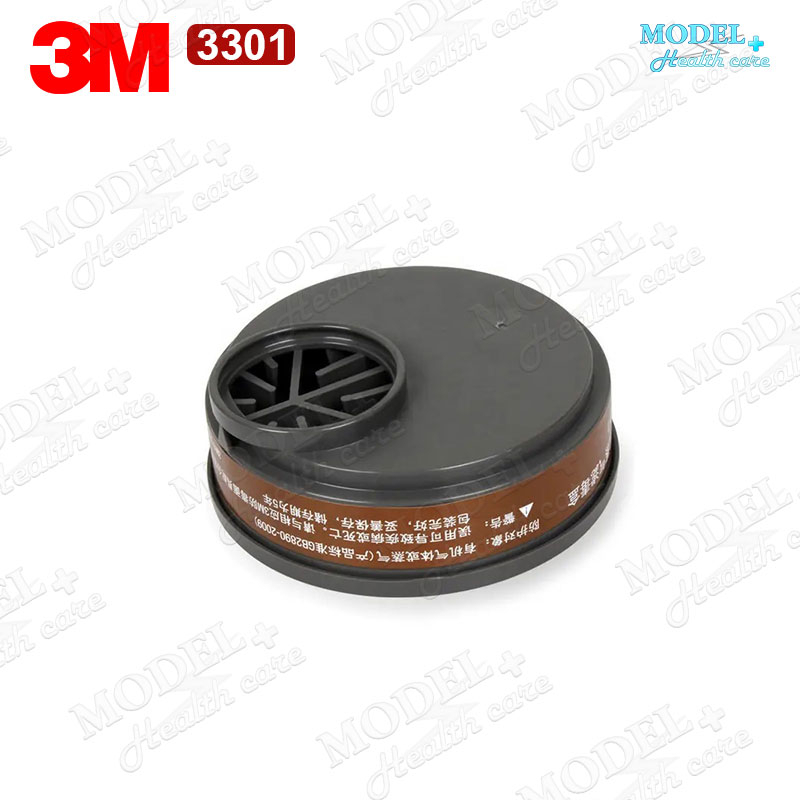 3m-3301-ตลับกรอง-ไส้กรองคาร์บอน-ไอระเหย-กรองฝุ่น-กรองสารเคมี-พ่นสี-พ่นยา-สำหรับหน้ากากรุ่น-3200