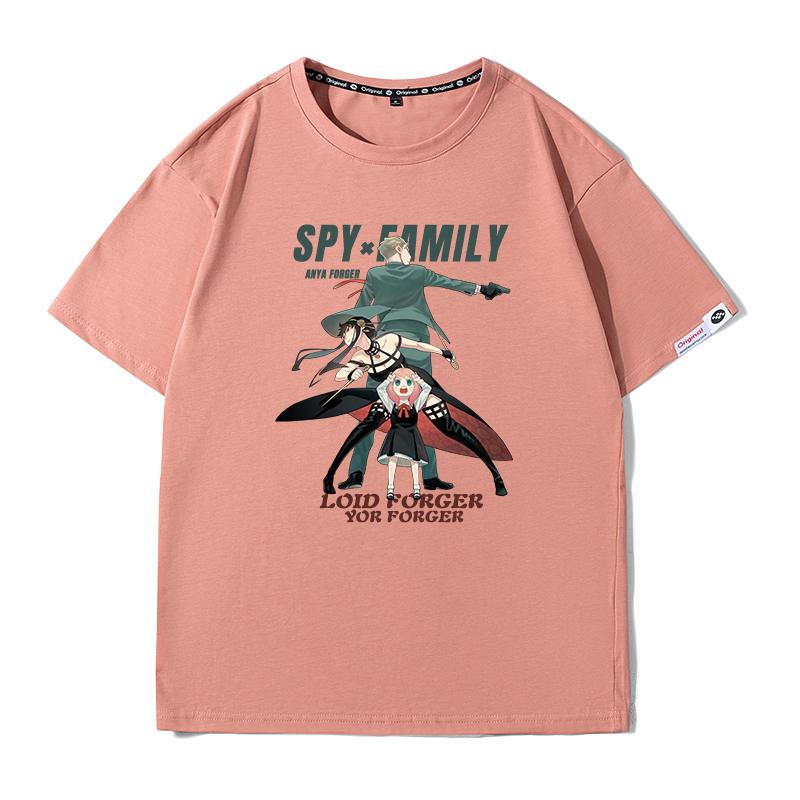 spy-family-เสื้อยืดการ์ตูนอะนิเมะเสื้อผ้า-lloyd-fudge-ania-yor-briar-ครอบครัวสามชุดคู่แขนสั้น-ins