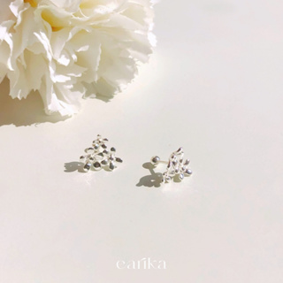 earika.earrings - blossom bunch piercing จิวหูเงินแท้จี้ช่อดอกไม้ (ราคาต่อชิ้น) เหมาะสำหรับคนแพ้ง่าย