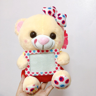 ตุ๊กตาหมีเอชบี ถือกรอบรูป Peko poko x HB bear Fujiya ใหม่ ลิขสิทธิ์แท้จากญี่ปุ่น🇯🇵