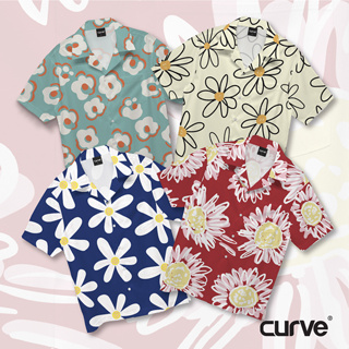 CURVE เสื้อฮาวายลายดอกไม้รับสงกรานต์ SET88