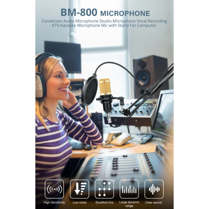 mimi-ไมค์-ไมโครโฟน-ไมค์อัดเสียง-bm800-ไมค์คอนเดนเซอร์-pro-condenser-mic-microphone-bm800-ขาตั้งไมค์-และ-อุปกรณ์-เสริม