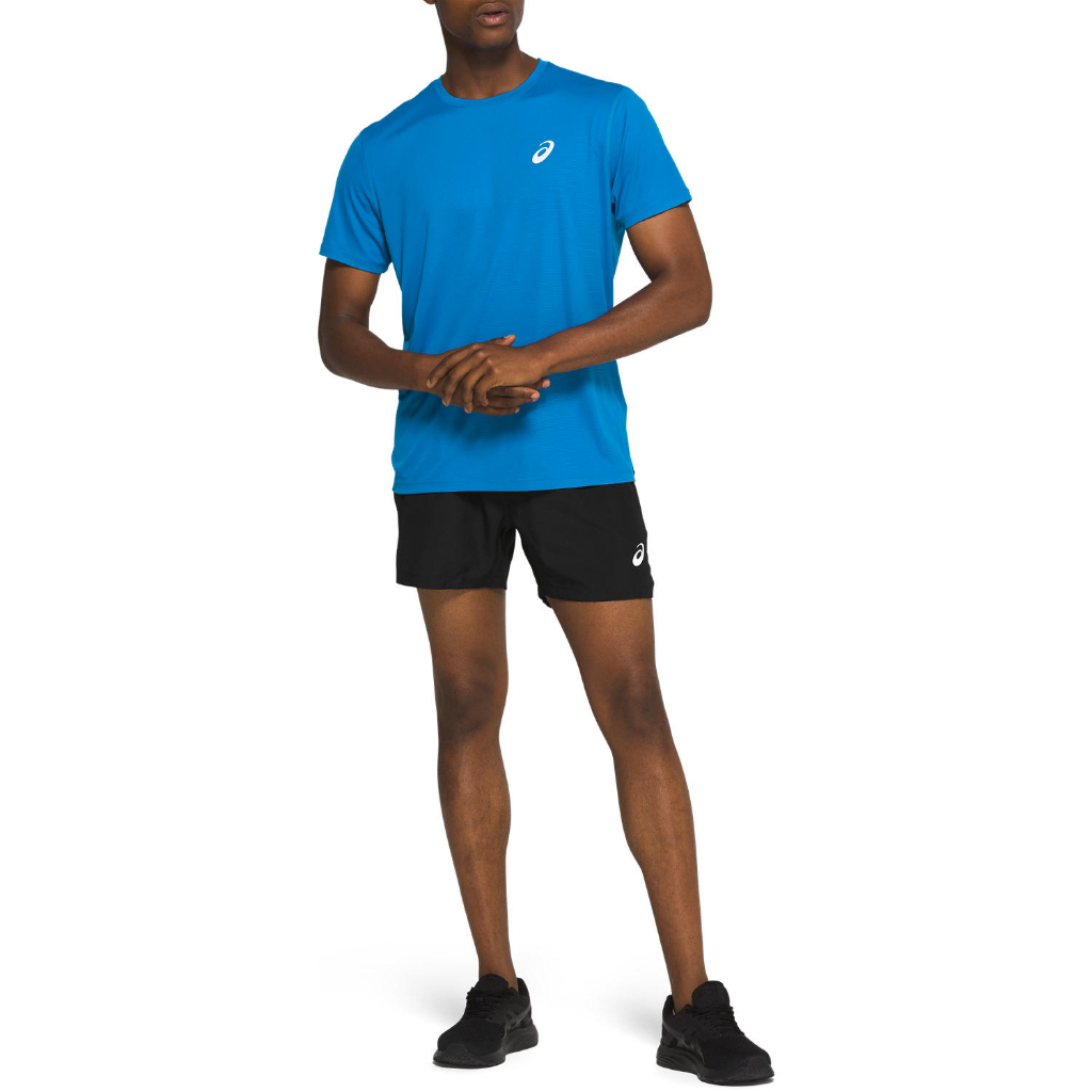 asics-silver-ss-top-men-running-ผู้ชาย-เสื้อคอกลม-ของแท้-asics-blue