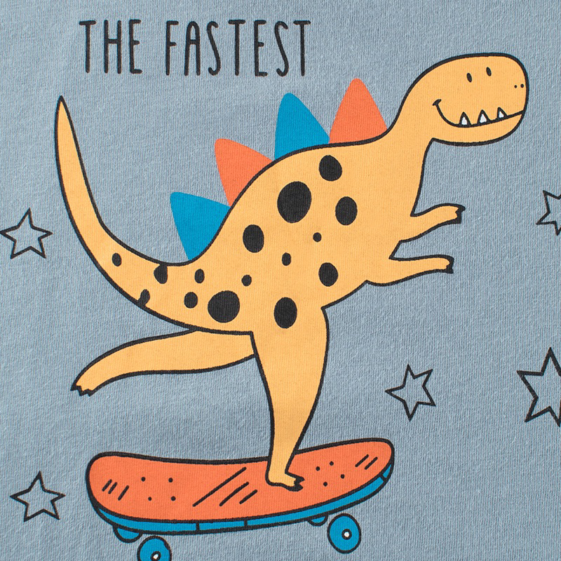 27kids-เสื้อยืดเด็ก-9442-ไดโนเสาร์-the-faster-dinosaur