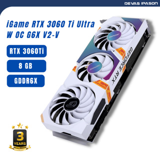 ภาพหน้าปกสินค้าCOLORFUL (การ์ดจอ) iGame GeForce รุ่น RTX 3060 Ti Ultra W OC G6X V2-V รับประกัน 3 ปี โดย Devas IPASON ที่เกี่ยวข้อง