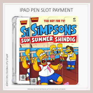 animation Simpsons เคสไอเเพด mini6 air1/2/3/4/5 เคส iPad 10.2 gen 7 8 9 gen10 case iPad pro11 2021 2022 พร้อมถาดใส่ปากกา