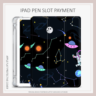 universe starry sky เคสไอเเพด air1/2/3/4/5 mini6 case iPad 2022 pro11 เคส iPad 10.2 gen 7 8 9 gen10 พร้อมถาดใส่ปากกา