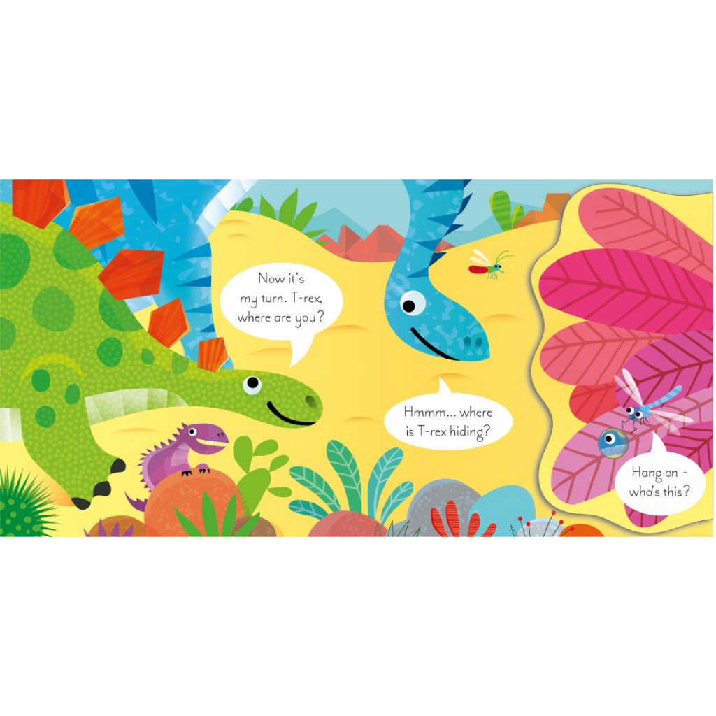 dktoday-หนังสือ-usborne-lift-the-flap-play-hide-amp-seek-with-the-dinosaurs-age-1