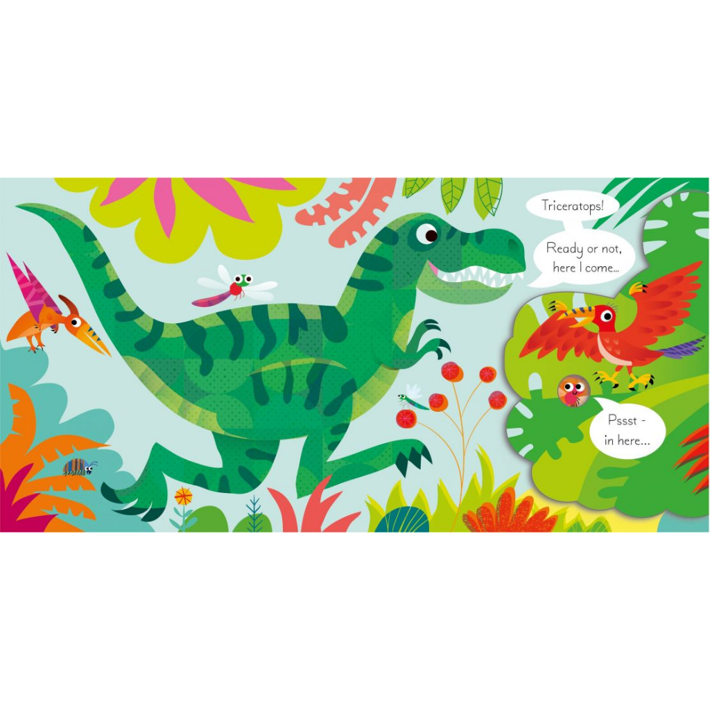 dktoday-หนังสือ-usborne-lift-the-flap-play-hide-amp-seek-with-the-dinosaurs-age-1