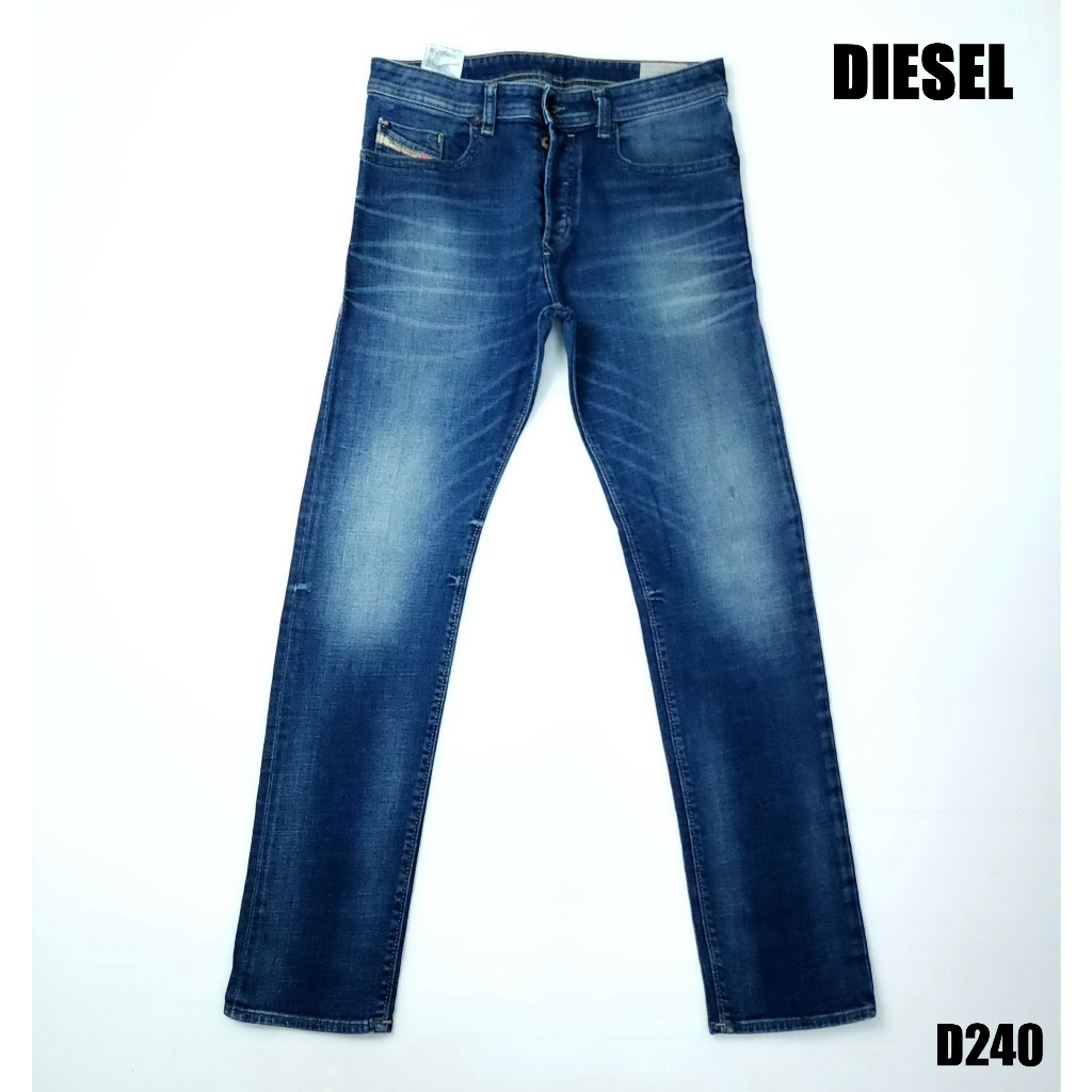 ยีนส์-diesel-เอว-32-เฟดสวย-ผ้านุ่มยืด-ขาเดฟ