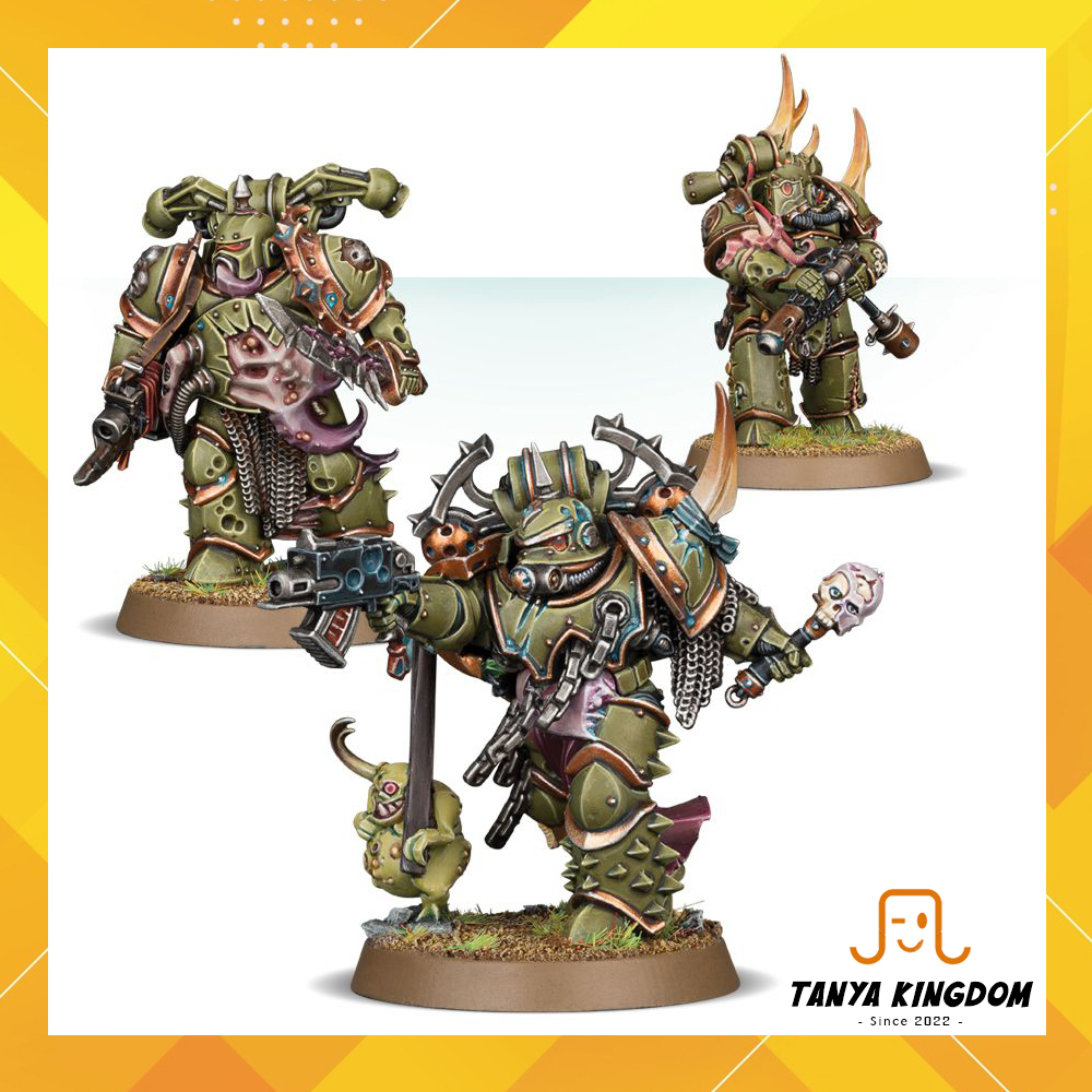 Figurines Warhammer 40k – Plague Marines Death Guard – Finecast – Neuf Sous Blister