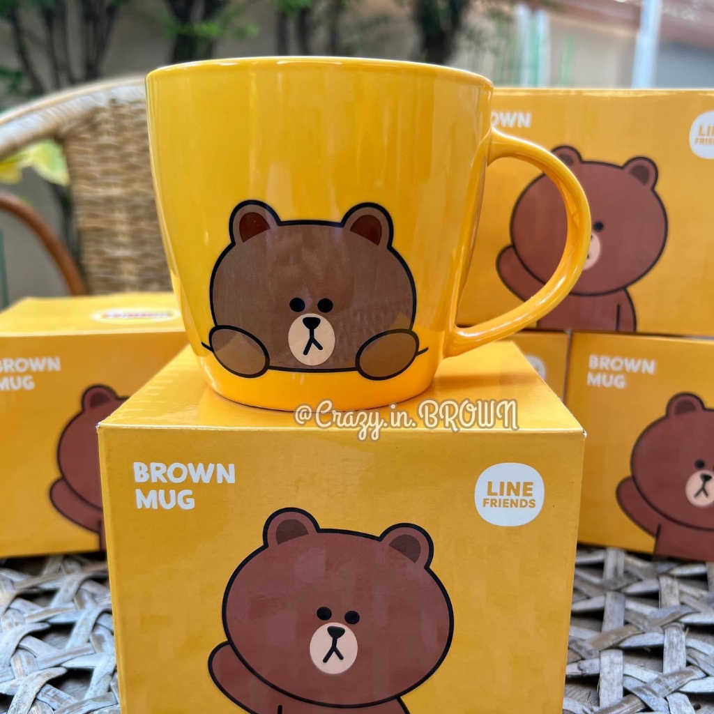 line-friends-x-lipton-mug-brown-cony-แก้วมัคหมีบราวน์-โคนี่-ลิปตัน-พร้อมส่ง