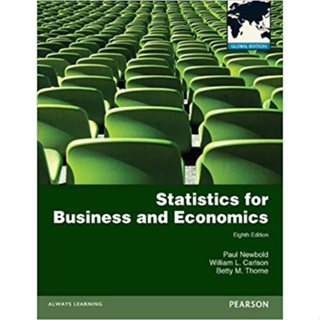 (ลดราคาพิเศษ) STATISTICS FOR BUSINESS AND ECONOMICS (ราคาปก 988.-)  9780273767060
