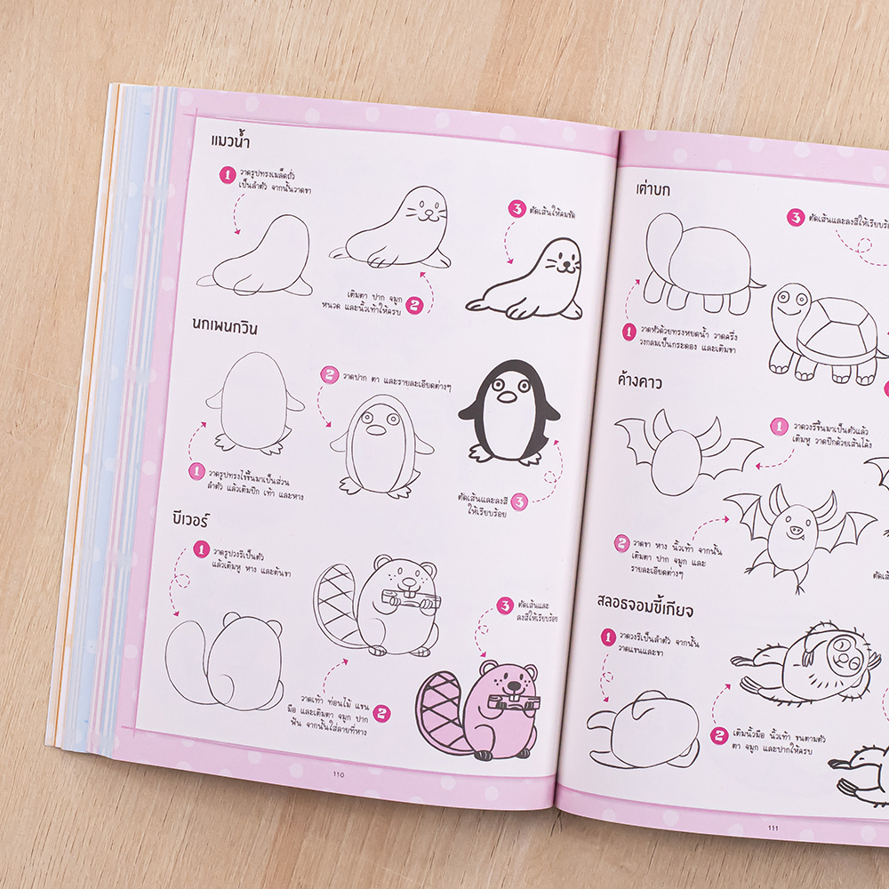 หนังสือ-วาดเล่น-เป็นง่าย-วาดรูปน่ารักได้ใน-3-steps