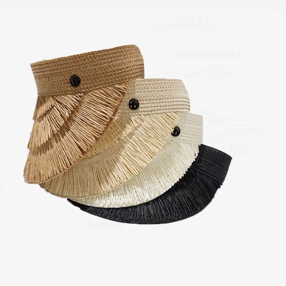หมวกสาน-ไปทะเล-หน้าร้อน-กันแดด-ข้างหลังหมวกเป็นตัวยึด-สามารถยืดได้-มี4สี