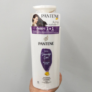(แพ็คคู่1+1) PANTENE แพนทีน ชุด แชมพู+ครีมนวด สูตร Total Damage Care 410 มล.