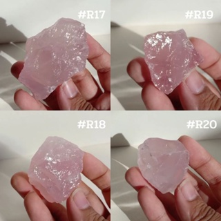 โรสควอตซ์ | Rose quartz 💕 #R17 - #R20 หินดิบ สีชมพู  หินธรรมชาติ คริสตัล หินสะสม