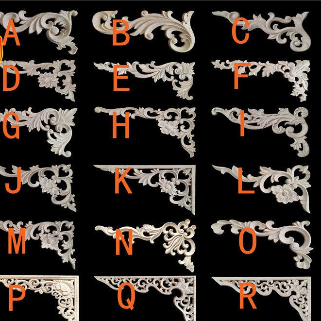 dongyang-ไม้แกะสลักไม้มุมยุโรปแกะสลักในแนวทแยงเฟอร์นิเจอร์นูนเพดานตกแต่งกลวงแกะสลักไม้แกะสลัก-applique-tkzd