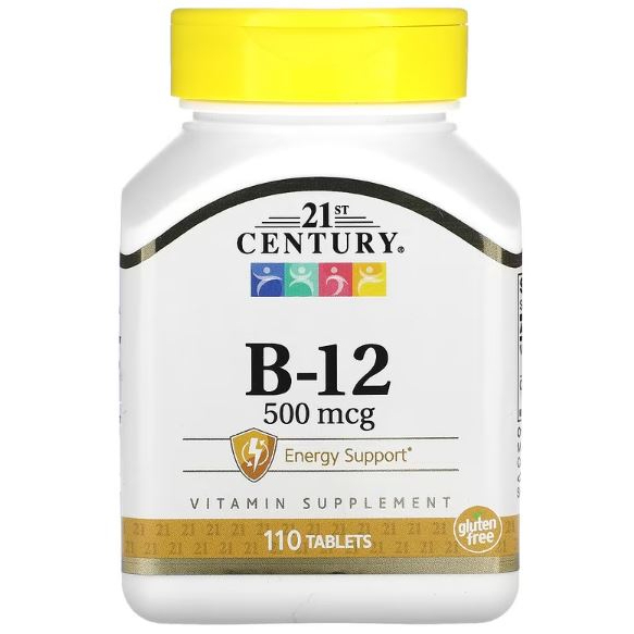 พร้อมส่ง-21st-century-vitamin-b-12-500-1000-2500-mcg-วิตามินบี12-บำรุงประสาท-ลดความเหนื่อยล้า-อ่อนเพลีย