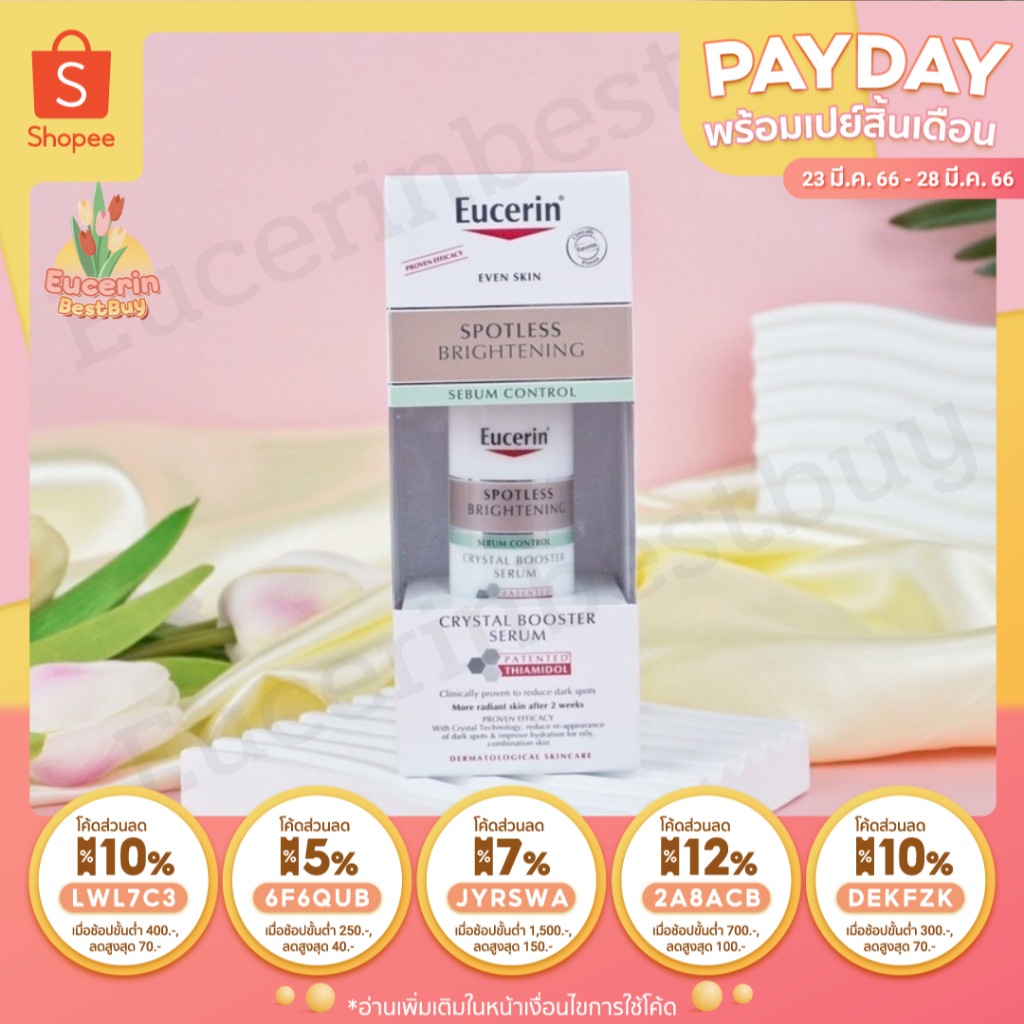 Eucerin Spotless Brightening Sebum Control Crystal Booster Serum 30ml ...