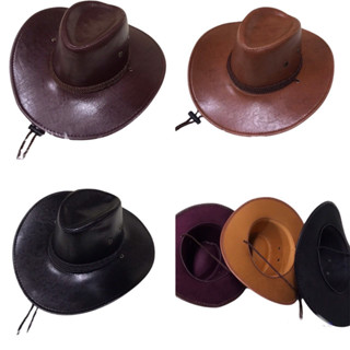 หมวกคาวบอย ปีกกว้าง แฟนซี สไตล์คาวบอย ตะวันตก เครื่องแต่งกาย Cowboy Cap ผู้ใหญ่ ผู้ชาย ผู้หญิง กันแดด ปีกรอบ