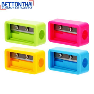 Deli H556 Pencil Sharpener กบเหลาดินสอสีนีออน แบบพกพา (คละสี 1 ชิ้น) กบเหลาดินสอ กบเหลาดินสอแฟนซี กบ กบเหลา ที่เหลา