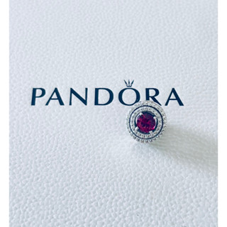 Pandora แท้💯% ชาร์มพลอยแดง like new