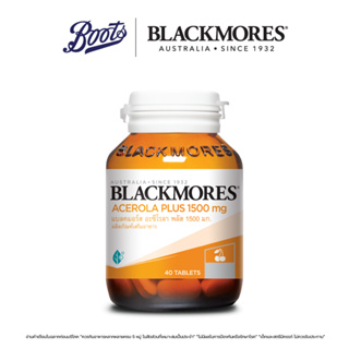 สินค้า Blackmores แบลคมอร์ส ไบโอ ซี อะซีโรล่า พลัส 1500มก. (ผลิตภัณฑ์เสริมอาหาร): 40 tablets