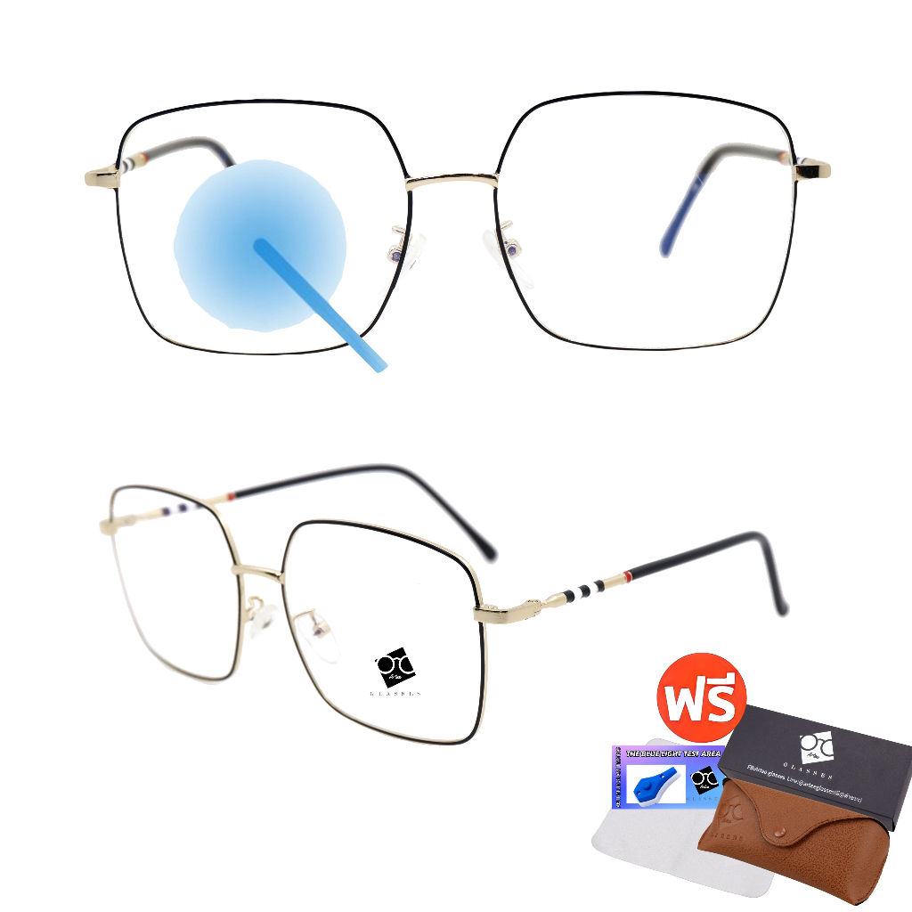 โค้ด15dd1015-แว่น-แว่นกรองแสง-แว่นตา-superblueblock-แว่นกรองแสงสีฟ้า-แว่นตาแฟชั่น-กรองแสงสีฟ้า-แว่นวินเทจ-bb3448